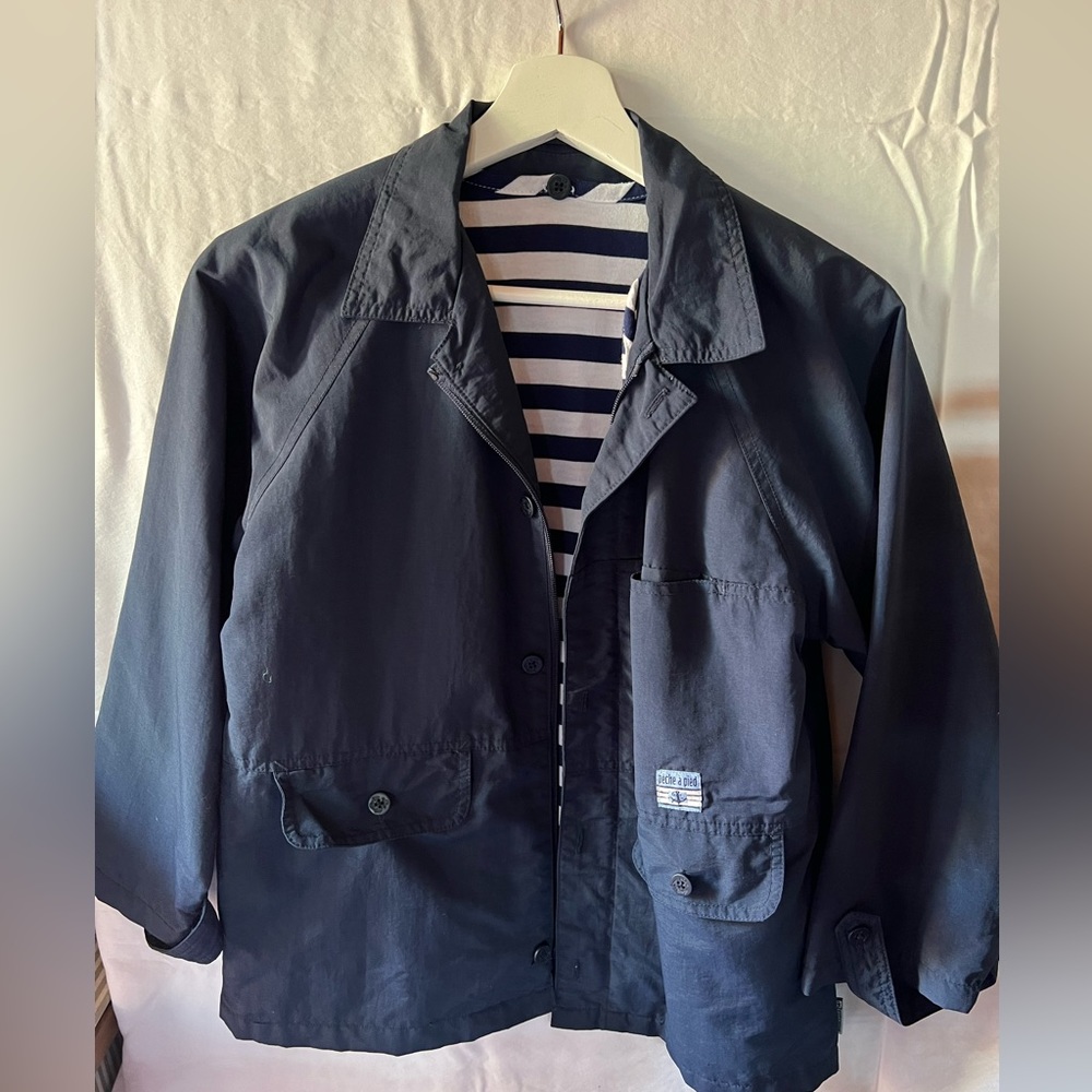 Boy’s rain jacket with detachable cotton lining